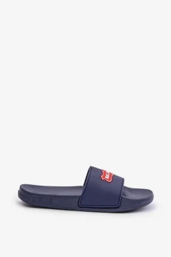 New Big Star Shoes Klapki Damskie Big Star OO274039 Granatowe Niebieski