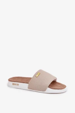 Best Klapki Damskie Big Star RR274A102 Beżowe Damskie Klapki Damskie Big Star|Klapki Damskie Klasyczne