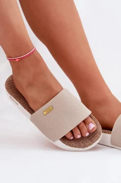 Best Klapki Damskie Big Star RR274A102 Beżowe Damskie Klapki Damskie Big Star|Klapki Damskie Klasyczne