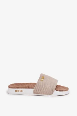 Best Klapki Damskie Big Star RR274A102 Beżowe Damskie Klapki Damskie Big Star|Klapki Damskie Klasyczne