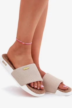 Best Klapki Damskie Big Star RR274A102 Beżowe Damskie Klapki Damskie Big Star|Klapki Damskie Klasyczne