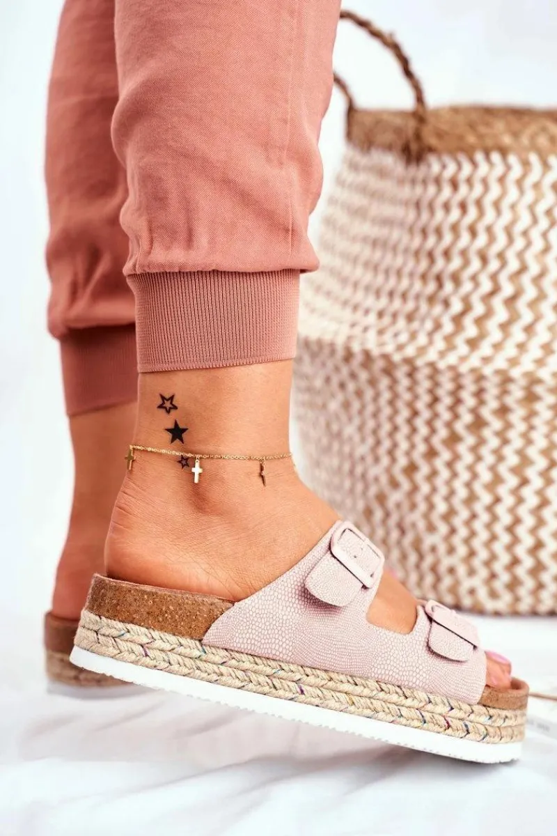 Outlet Klapki Damskie Big Star Różowe FF274669 Damskie Klapki Damskie Big Star|Klapki Damskie Klasyczne