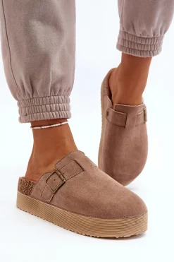 New Klapki Damskie Chodaki Na Platformie Beżowe Jorffia Damskie Klapki Korkowe|Klapki Na Platformie