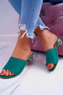 Klapki Na Obcasie|Klapki Damskie Klasyczne><noscript><img width=