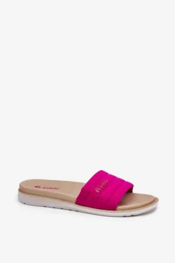 Hot INBLU Klapki Damskie SF000003 Fuksja Różowy