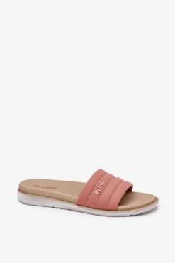 Klapki Basenowe|Klapki Damskie Klasyczne></noscript>INBLU Klapki Damskie SF000003 Różowe Różowy