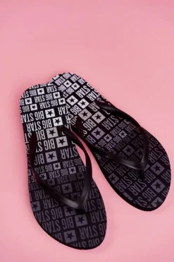 Klapki Sportowe|Klapki Damskie Big Star>Big Star Shoes Klapki Damskie Japonki Big Star FF274A303 Czarne