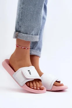 Online Lee Cooper Klapki Damskie LCW-24-42-2491L Różowe