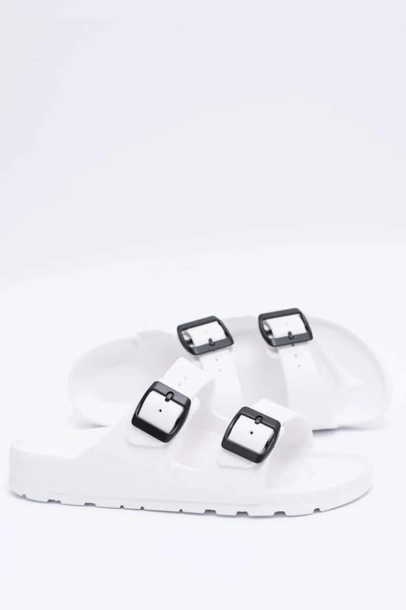 Klapki Sportowe|Klapki Damskie Klasyczne>Boto Klapki Damskie Lekkie Ogrodowe Białe