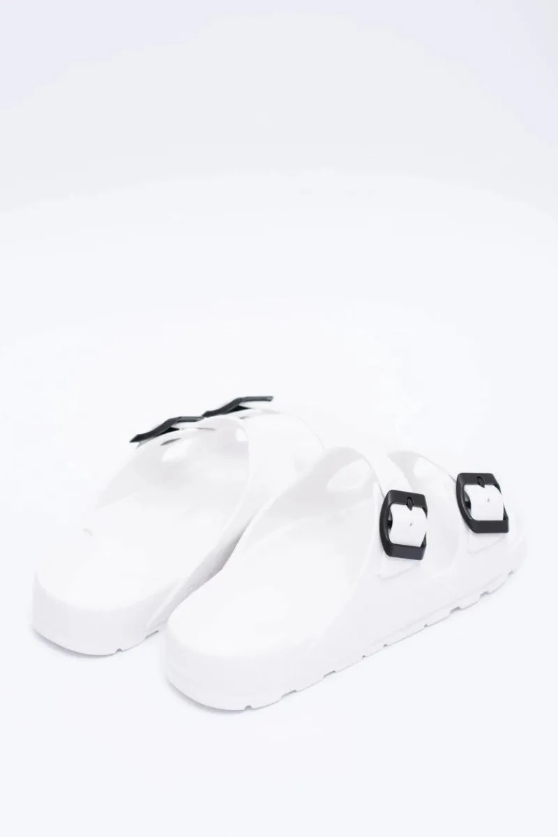 Klapki Sportowe|Klapki Damskie Klasyczne>Boto Klapki Damskie Lekkie Ogrodowe Białe