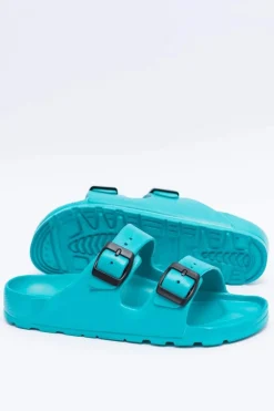 Clearance Boto Klapki Damskie Lekkie Ogrodowe Turkusowe