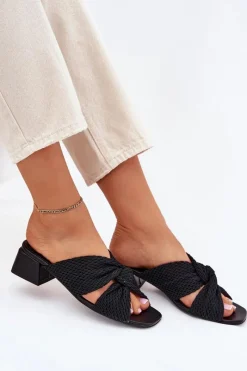 Klapki Na Obcasie|Klapki Damskie Klasyczne><noscript><img width=