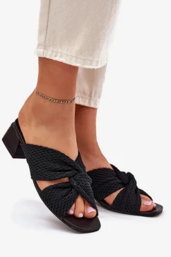 Klapki Na Obcasie|Klapki Damskie Klasyczne><noscript><img width=