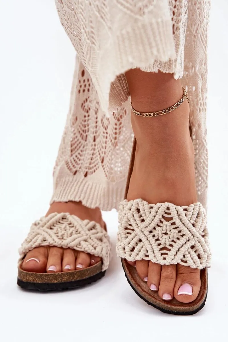 Hot Klapki Damskie Na Korkowej Platformie Beżowe Timaxrre Damskie Klapki Korkowe|Klapki Damskie Klasyczne