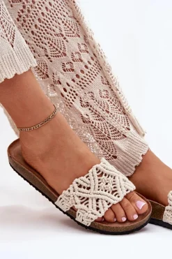 Hot Klapki Damskie Na Korkowej Platformie Beżowe Timaxrre Damskie Klapki Korkowe|Klapki Damskie Klasyczne