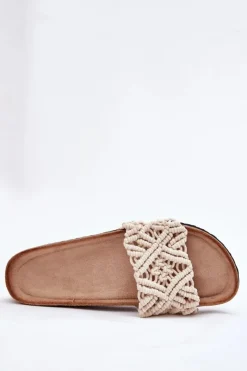 Hot Klapki Damskie Na Korkowej Platformie Beżowe Timaxrre Damskie Klapki Korkowe|Klapki Damskie Klasyczne