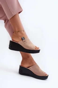 Klapki Na Koturnie|Klapki Damskie Klasyczne><noscript><img width=