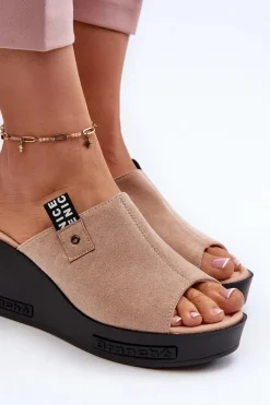 Klapki Na Koturnie|Klapki Damskie Klasyczne><noscript><img width=