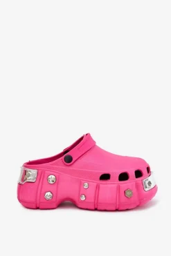 Clearance Klapki Damskie Na Masywnej Platformie Fuksja Korina Damskie Klapki Basenowe|Klapki Na Platformie