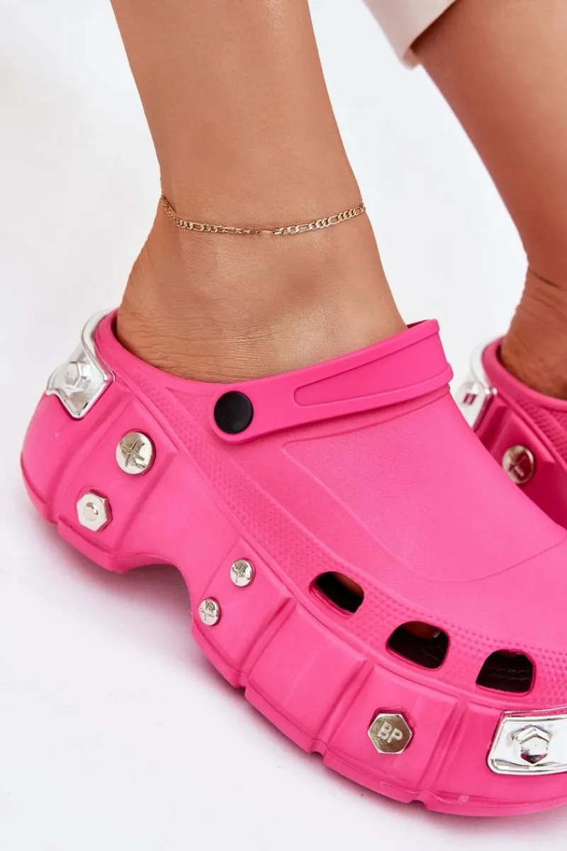 Clearance Klapki Damskie Na Masywnej Platformie Fuksja Korina Damskie Klapki Basenowe|Klapki Na Platformie