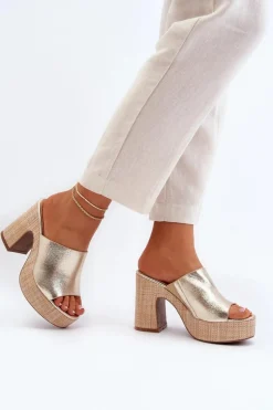 Klapki Na Obcasie|Klapki Damskie Klasyczne><noscript><img width=