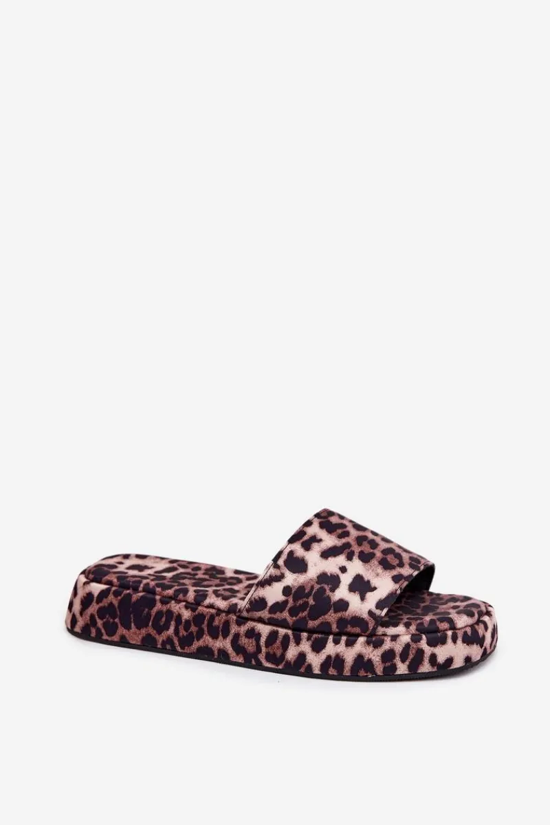 Clearance Klapki Damskie Na Platformie Panterka Dovasse Damskie Klapki Na Platformie|Klapki Damskie Klasyczne