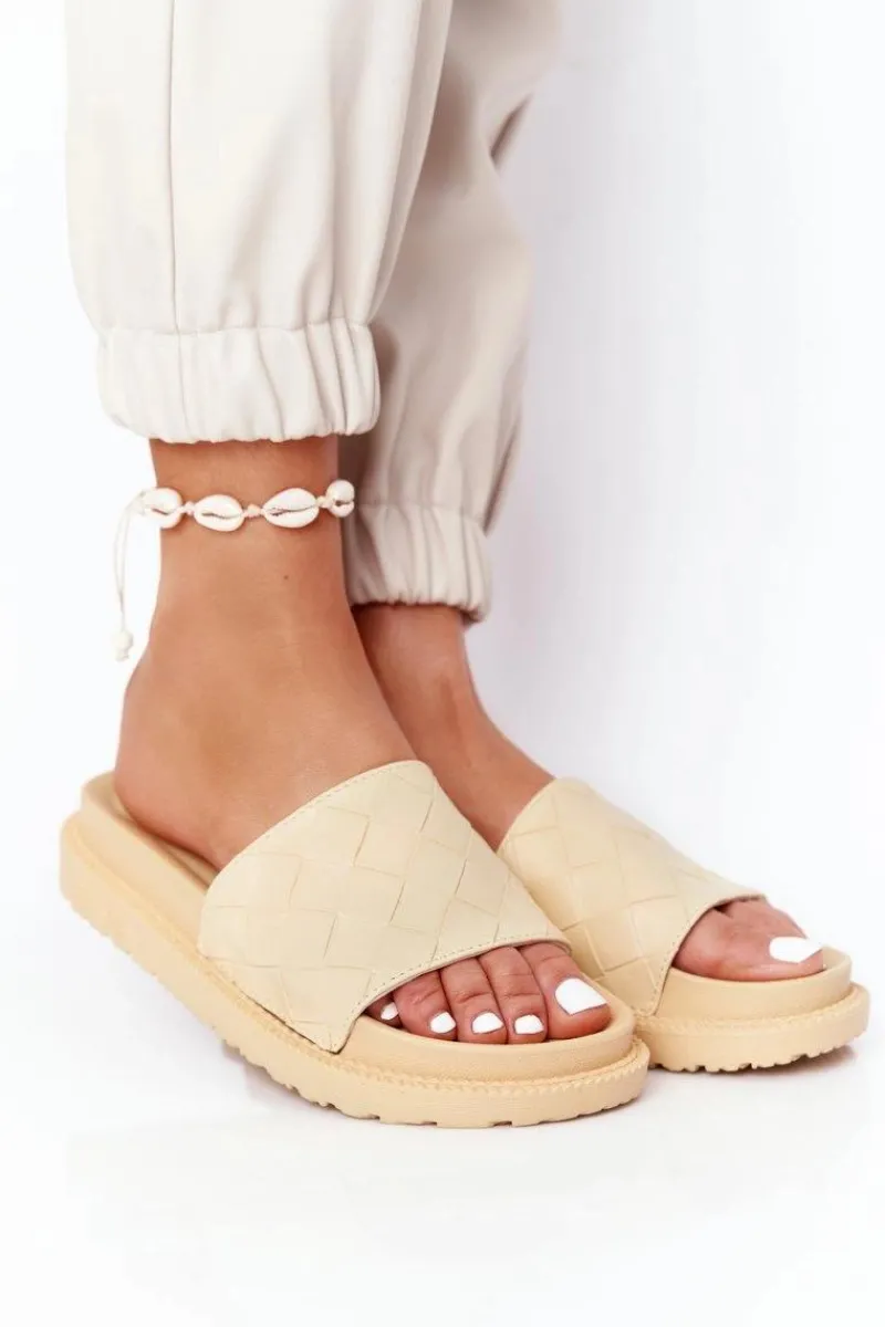 Klapki Damskie Big Star|Klapki Na Platformie>Big Star Shoes Klapki Damskie Na Platformie Big Star HH274689 Żółte