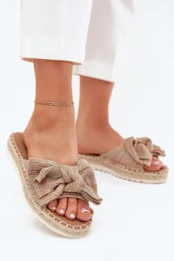 Klapki Na Platformie|Klapki Damskie Klasyczne>Boto Klapki Damskie Na Platformie Z Plecionką I Kokardką Multikolor Alpireda Wielokolorowy