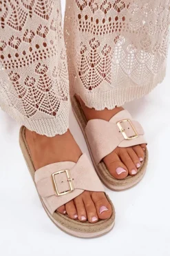 Klapki Na Platformie|Klapki Damskie Klasyczne><noscript><img width=