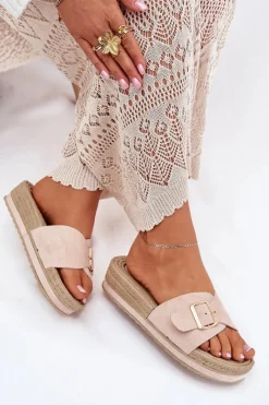 Klapki Na Platformie|Klapki Damskie Klasyczne><noscript><img width=