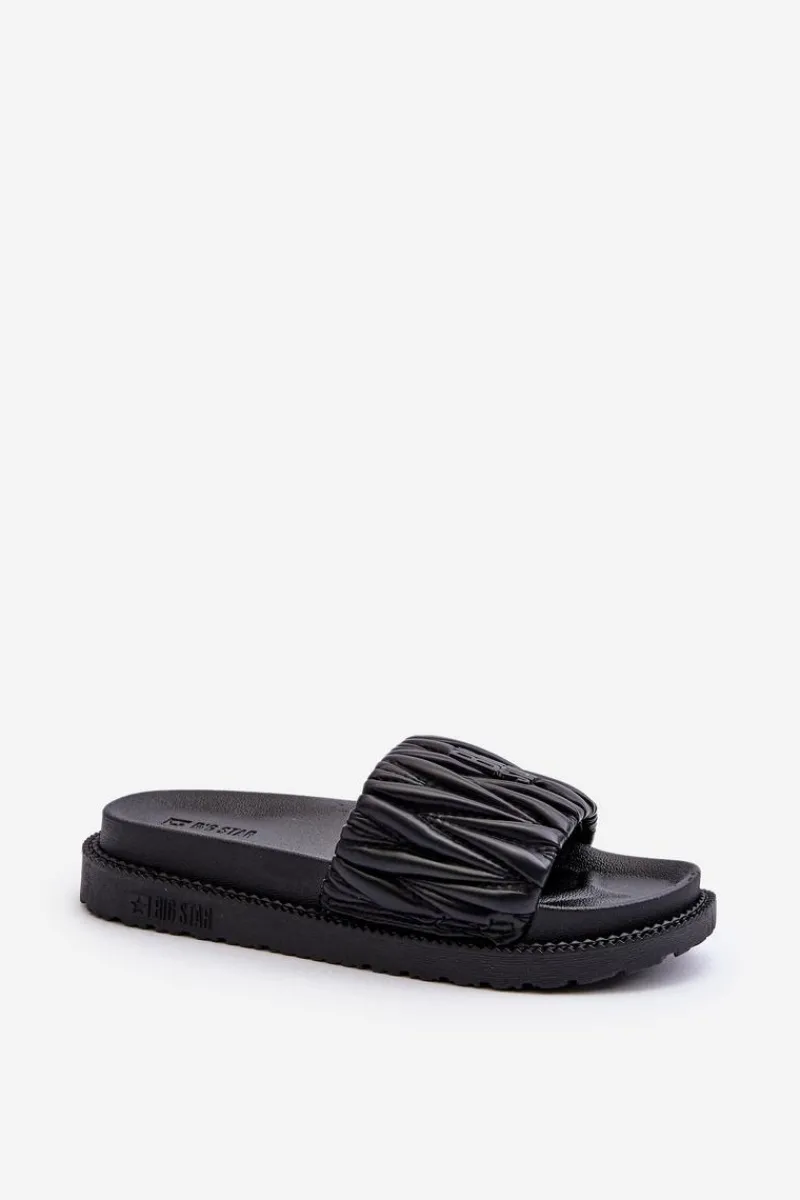 Clearance Big Star Shoes Klapki Damskie Na Platformie Big Star NN274A745 Czarne