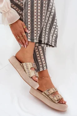 Klapki Na Platformie|Klapki Damskie Klasyczne><noscript><img width=