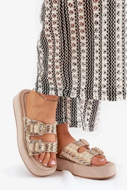 Klapki Na Platformie|Klapki Damskie Klasyczne><noscript><img width=