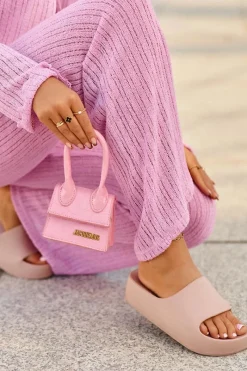 Clearance Klapki Damskie Na Platformie Piankowe Różowe Airaplea Damskie Klapki Basenowe|Klapki Na Platformie