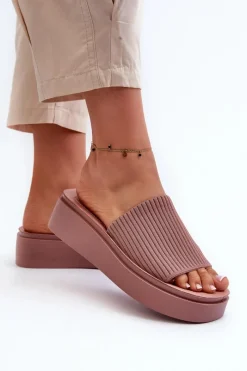 Klapki Na Platformie|Klapki Damskie Klasyczne><noscript><img width=