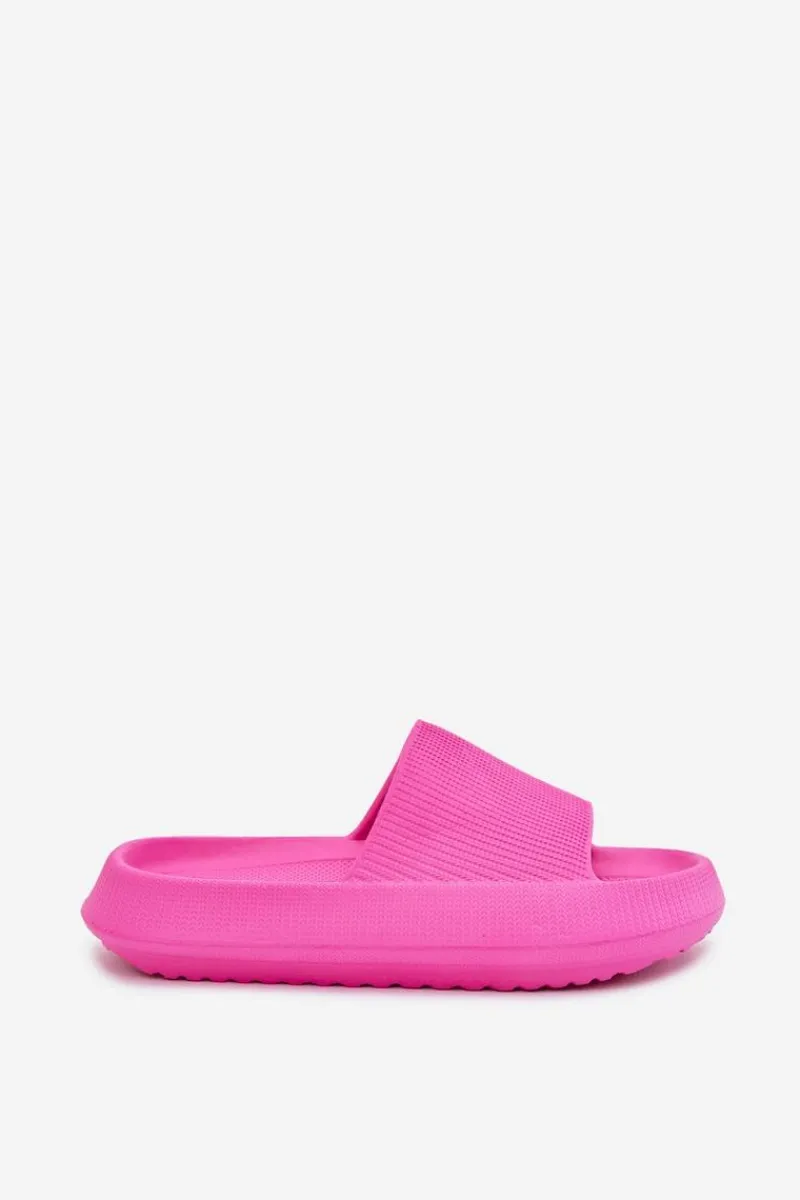 Klapki Basenowe|Klapki Na Platformie>Boto Klapki Damskie Na Platformie Z Wycięciem Fuksja Ameira