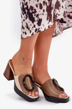 Klapki Na Obcasie|Klapki Damskie Klasyczne><noscript><img width=