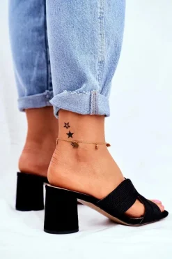 Klapki Na Obcasie|Klapki Damskie Klasyczne><noscript><img width=