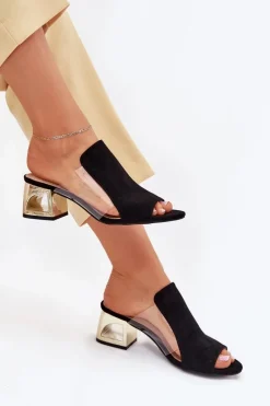 Klapki Na Obcasie|Klapki Damskie Klasyczne><noscript><img width=