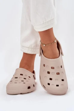 Klapki Basenowe|Klapki Damskie Klasyczne>Boto Klapki Damskie Piankowe LEMIGO 806 Beżowe Beżowy