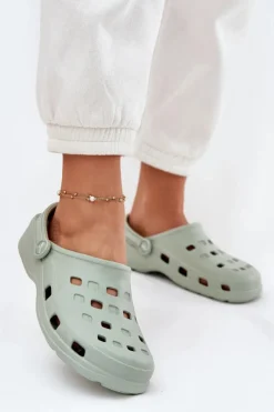 Discount Boto Klapki Damskie Piankowe LEMIGO 806 Miętowe Zielony