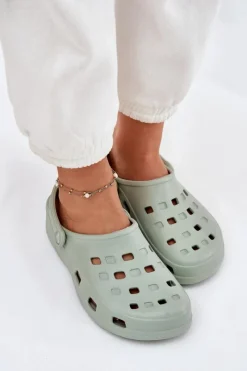 Discount Boto Klapki Damskie Piankowe LEMIGO 806 Miętowe Zielony