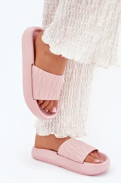 Klapki Basenowe|Klapki Na Platformie>Boto Klapki Damskie Piankowe Na Platformie Różowe Vanesha