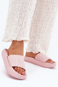 Klapki Basenowe|Klapki Na Platformie>Boto Klapki Damskie Piankowe Na Platformie Różowe Vanesha