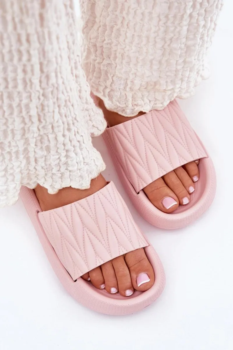 Klapki Basenowe|Klapki Na Platformie>Boto Klapki Damskie Piankowe Na Platformie Różowe Vanesha