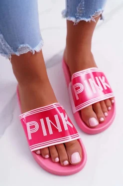 New Klapki Damskie Różowe Vrita Damskie Klapki Damskie Klasyczne