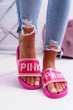 Best Boto Klapki Damskie Różowe Vrita