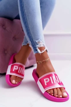 Best Boto Klapki Damskie Różowe Vrita