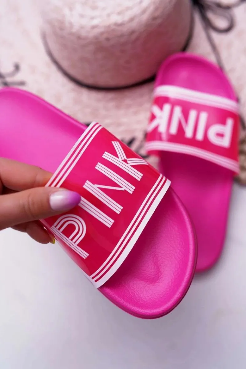 Best Boto Klapki Damskie Różowe Vrita