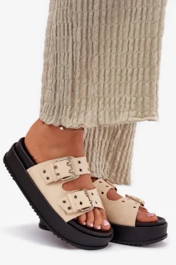 Klapki Na Platformie|Klapki Damskie Klasyczne><noscript><img width=